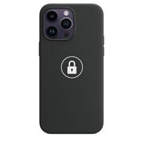 Telefono dėklas Silicone Case v2, skirtas iPhone 14 Pro, Midnight, pakuotėje