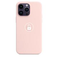 Telefono dėklas Silicone Case v2, skirtas iPhone 14 Pro Max, Chalk Pink, pakuotėje