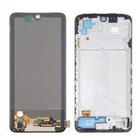 LCD ekranas suderinamas su Xiaomi Redmi Note 10 / Note 10S / Poco M5s juodas su rėmeliu HQ