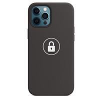 Telefono dėklas Silicone Case v2, skirtas Apple iPhone 12 Pro Max, juodas, pakuotėje