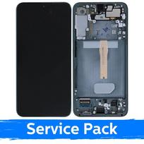 Ekranas skirtas Samsung S906 S22 Plus su rėmeliu / Green / (Service Pack)