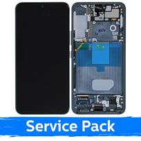 LCD ekranas skirtas Samsung S901 S22 su rėmeliu / žalias / (Service Pack)