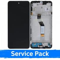 LCD ekranas suderinamas su Xiaomi Poco M4 Pro 5G / Redmi Note 11S (5G) juodas su rėmeliu / (Service Pack)