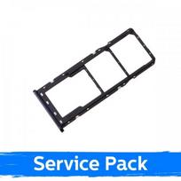 SIM kortelės laikiklis, skirtas Samsung A750 A7 2018, juodas, originalus (Service Pack)