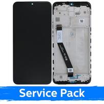 LCD ekranas suderinamas su Xiaomi Redmi 9 su rėmeliu / juodas / (Service Pack)