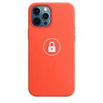 Telefono dėklas Silicone Case v2, skirtas Apple iPhone 12 (12 Pro), Electric Orange, pakuotėje