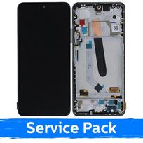 LCD ekranas skirtas Xiaomi Poco F3 (Mi 11X / Mi 11i) su rėmeliu / Night Black / (Service Pack)