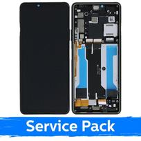 Ekranas skirtas Sony Xperia 10 III juodas su rėmeliu (Service Pack)