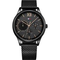 Tommy Hilfiger Damon Juodas Metalinis Vyriškas Kvarcinis Laikrodis 1791420 juoda