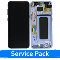 LCD ekranas suderinamas su Samsung G955 S8 Plus su rėmeliu / Coral mėlyna / (Service Pack)