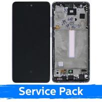 Ekranas skirtas Samsung A528 A52s su rėmeliu / Awesome Purple / (Service Pack)