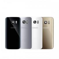 Galinis dangtelis skirtas Samsung G930F S7 / juodas / (su kameros lęšiu) HQ