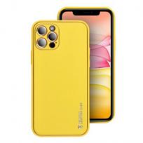 Telefono dėklas Forcell Leather Samsung A037 A03s geltonas