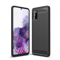 Telefono dėklas Carbon Samsung A037 A03s juodas