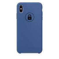 Dėklas "Silicone Case" skirtas iPhone X (XS) / Delft Blue / su įpakavimu