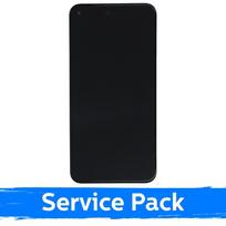 LCD ekranas suderinamas su Google Pixel 5 juodas su rėmeliu (Service Pack)