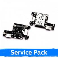 Krovimo lizdas skirtas Xiaomi Mi 9T / 9T Pro su lanksčiąja jungtimi / plata + SIM lizdas (Service Pack)