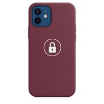 Telefono dėklas Silicone Case Apple iPhone 12 Pro Max / Plum / pakuotėje