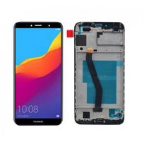 LCD ekranas suderinamas su Huawei Y6 2018 baltas su rėmeliu HQ