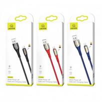 USB laidas USAMS SJ303 mėlynas Lightning 120cm (LED indikatoriaus)