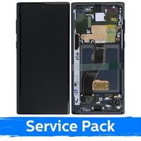 LCD ekranas suderinamas su Samsung N970 Note 10 su rėmeliu / Aura Black / (Service Pack)