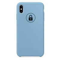 Telefono dėklas Silicone Case iPhone X (XS) / rugiagėlių spalvos / pakuotėje