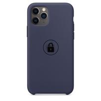 Dėklas Silicone Case iPhone 11 Pro Max / Midnight Blue / pakuotėje