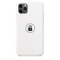 Dėklas Silicone Case iPhone 11 Pro Max / baltas / pakuotėje