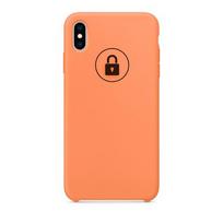 Telefono dėklas Silicone Case Apple iPhone Xs Max / Papaya / pakuotėje