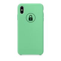 Telefono dėklas Silicone Case Apple iPhone Xs Max / Spearmint / pakuotėje