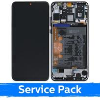 LCD ekranas suderinamas su Huawei P30 Lite su rėmeliu / Midnight Black / (Service Pack)
