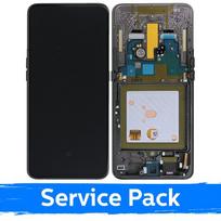 LCD ekranas suderinamas su Samsung A805 2019 A80 juodas su rėmeliu (Service Pack)