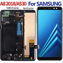 LCD ekranas suderinamas su Samsung A530 A8 2018 juodas (OLED-II / INCELL)