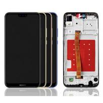LCD ekranas suderinamas su Huawei P20 Lite su mėlynu rėmeliu HQ