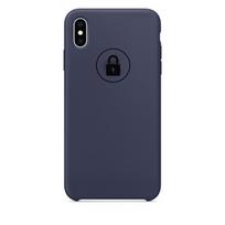 Telefono dėklas silikoninis iPhone X (XS) / tamsiai mėlynas / pakuotėje