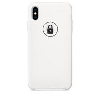 Telefono dėklas Silicone Case skirtas Apple iPhone Xs Max / Baltas / pakuotėje