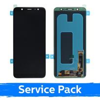 LCD ekranas suderinamas su Samsung A605 2018 A6+ juodas (Service Pack)