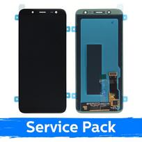 LCD ekranas suderinamas su Samsung J600 2018 J6 juodas (Service Pack)