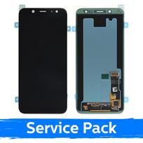 LCD ekranas suderinamas su Samsung A600 2018 A6 juodas (Service Pack)