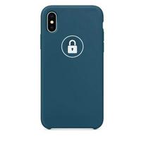 Dėklas Silicone Case iPhone X / Cosmos Blue / pakuotėje
