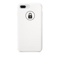 Dėklas Silicone Case iPhone 7 Plus (8 Plus) baltas su pakuote
