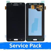 LCD ekranas skirtas Samsung J510 2016 J5 juodas (Service Pack)