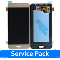 LCD Ekranas skirtas Samsung J510 2016 J5 auksinis (Service Pack)