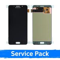 Ekranas skirtas Samsung A510 A5 2016 juodas (Service Pack)