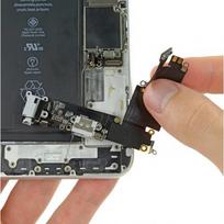 Įkrovimo jungtis suderinama su Apple iPhone 6 Plus 5.5'' su flex / balta / OEM