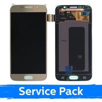 LCD ekranas suderinamas su Samsung G920 S6 auksinis (Service Pack)