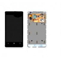 LCD ekranas suderinamas su Nokia Lumia 800 su rėmeliu juodas HQ