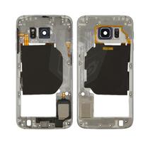 Vidurinis korpusas Samsung G920F S6 mėlynas (juodas) su buzeriu ir šoniniais mygtukais originalus (naudotas Grade B)