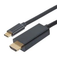 USB-C HDMI laidas 1M juodas
