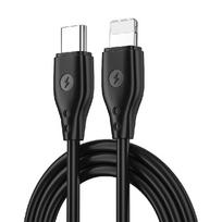 USB laidas WiWu C002 USB-C (Type-C) į Lightning (30W) 1m juodas